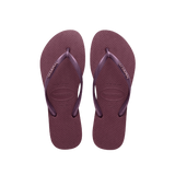 Slim Logo Metallic Flip Flops