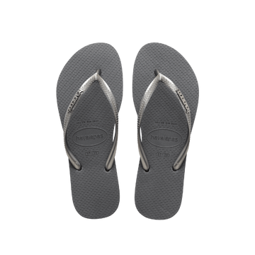 Slim Logo Metallic Flip Flops