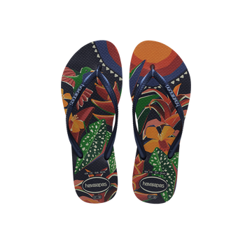 Slim Tropical Flip Flops