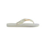 Top Logo Metallic Flip Flops