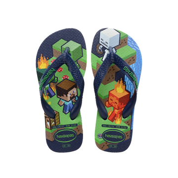 Kids Minecraft Flip Flops