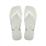 Slim Square Solid Flip Flops