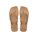 Slim Square Glitter Party Flip Flops