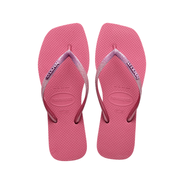 Slim Square Glitter Flip Flops