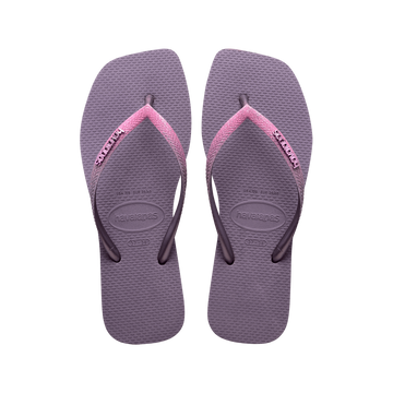 Slim Square Glitter Flip Flops