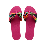 You Slide Trop Print Sandals