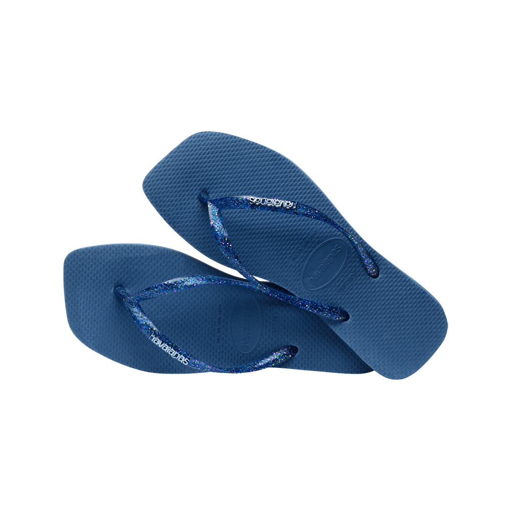 Havaianas Slim Square Logo Pop Up – Infradito Donna Punta Quadrata – Pink Flux